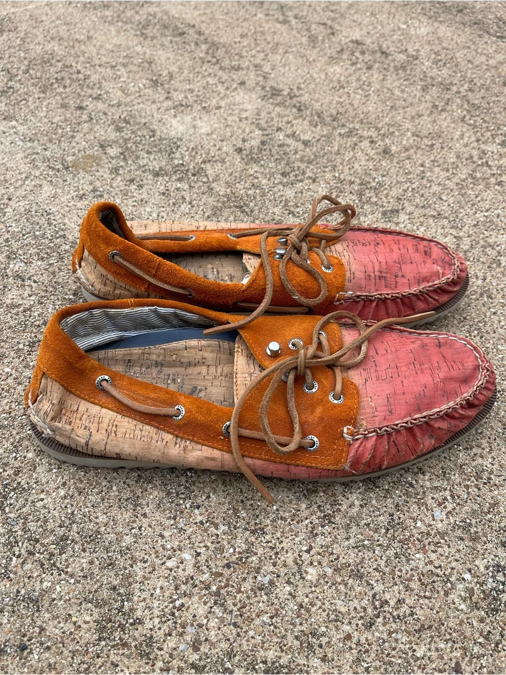 Men's Two-Tone Cork Sperry Boat Shoes